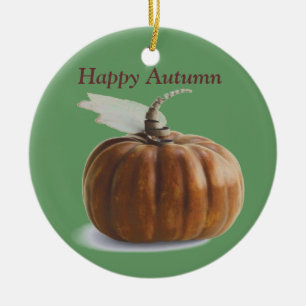 Autumn Pumpkin Keramisch Ornament