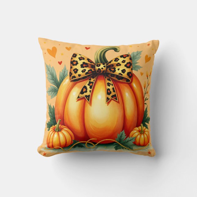 Autumn Pumpkin Kussen (Voorkant)