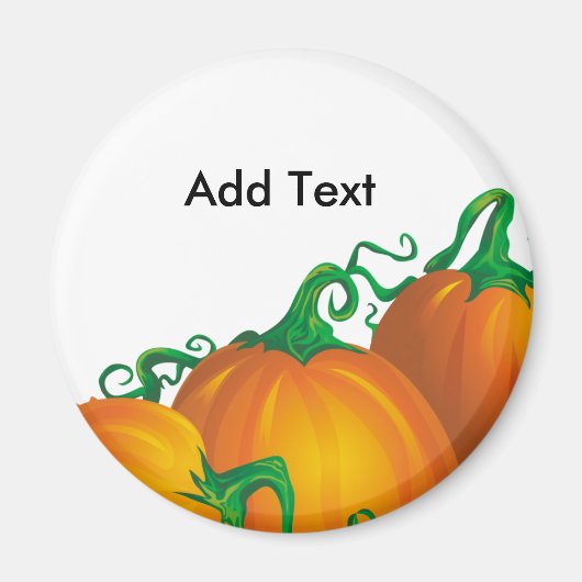 Autumn Pumpkin  Magnet Magneet (Voorkant)