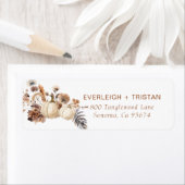 Autumn Pumpkin Patch Paar Etiket (Insitu)