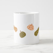 Autumn Pumpkin Patch – Rustic Herfst Co Extra Grote Beker (Voorkant)