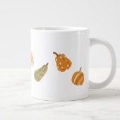 Autumn Pumpkin Patch – Rustic Herfst Co Extra Grote Beker (Rechts)