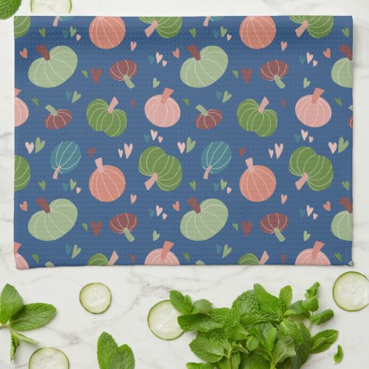 Autumn Pumpkin Pattern Theedoek (Gevouwen)