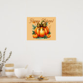 Autumn Pumpkin Poster (Keuken)