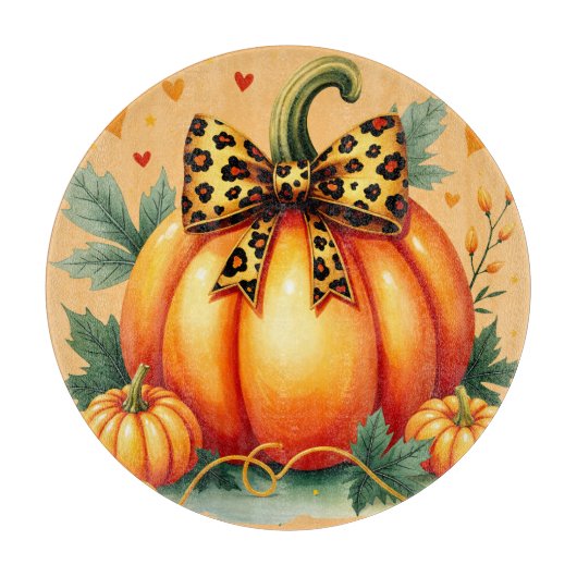 Autumn Pumpkin Snijplank (Voorkant)