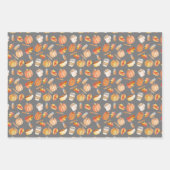 Autumn Pumpkin Spice en Leaves Inpakpapier Vel (Voorkant 2)