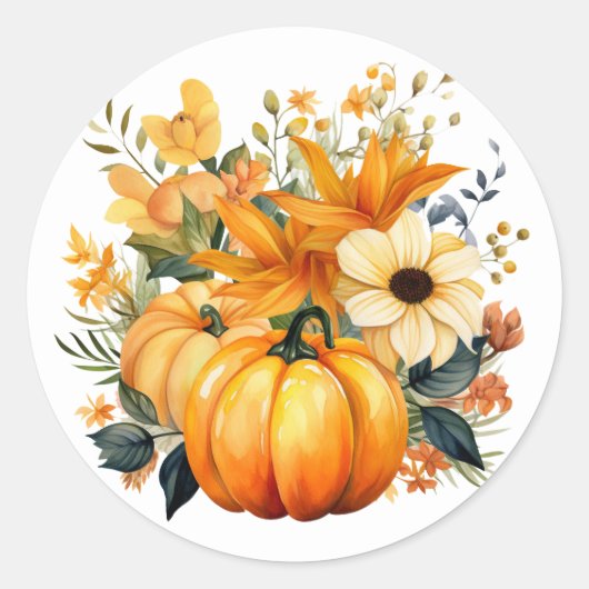 Autumn Pumpkin Stickers (Voorkant)