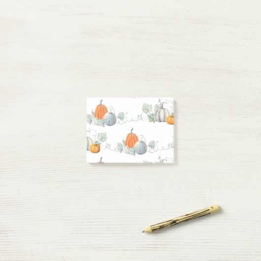 Autumn Pumpkins1 Post-it® Notes (Op bureau)