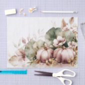 Autumn Pumpkins and Flowers Fall Pattern Decoupage Tissuepapier (Craft)