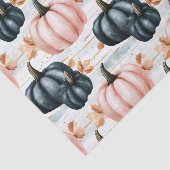 Autumn Pumpkins and Leaves Fall Pattern Decoupage Tissuepapier (Detail)