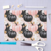 Autumn Pumpkins and Leaves Fall Pattern Decoupage Tissuepapier (Craft)