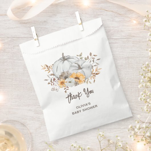 Autumn Pumpkins Bedankzakje (Geknipt)