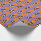 Autumn Pumpkins Gift Wrap Cadeaupapier (Hoek)