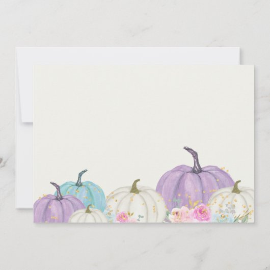 Autumn Pumpkins Herfst Save The Date (Achterkant)