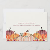 Autumn Pumpkins Herfst Save The Date (Achterkant)