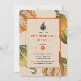 Autumn Pumpkins Ink Stipple Tekening Kaart