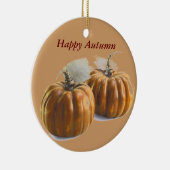 Autumn Pumpkins Keramisch Ornament (Rechts)