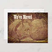 Autumn Pumpkins New Address Moving Briefkaart (Voorkant / Achterkant)