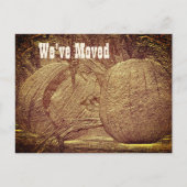 Autumn Pumpkins New Address Moving Briefkaart (Voorkant)