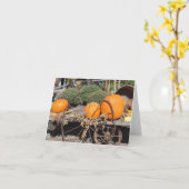 Autumn Pumpkins Note Cards Kaart (Gele Bloem)