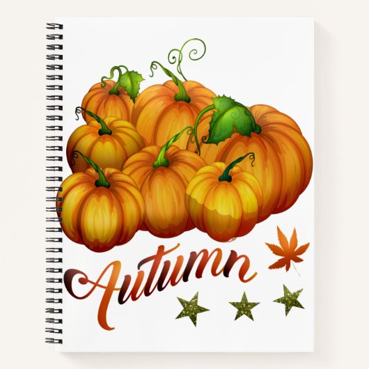 Autumn pumpkins notitieboek (Voorkant)