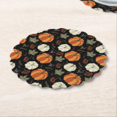Autumn Pumpkins Pattern Kartonnen Onderzetters (Gekanteld)