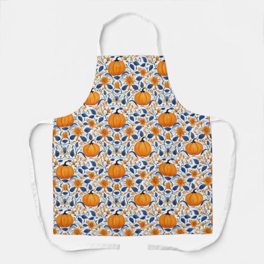 Autumn Pumpkins Print Schort (Voorkant)