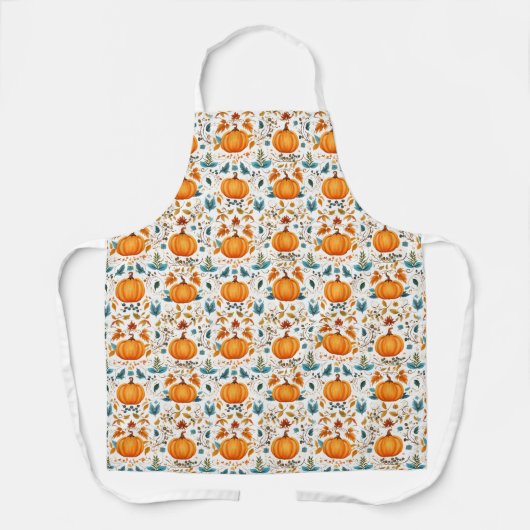 Autumn Pumpkins Print Schort (Voorkant)