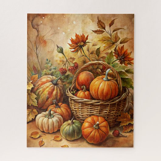 Autumn Pumpkins Puzzel (Verticaal)