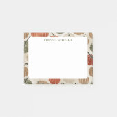 Autumn Pumpkins Thanksgiving Name Sjabloon Post-it® Notes (Voorkant)