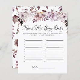 Autumn Purple Flowers Noem dat liedje Baby shower