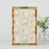 Autumn Quilt Stationery Briefpapier (Staand voorkant)