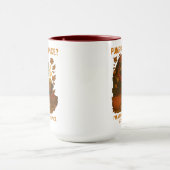 Autumn Raccoon Funny Pumpkin Spice Latte Mok (Midden)