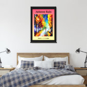 Autumn Rain Canvas Afdruk (Insitu (Slaapkamer))