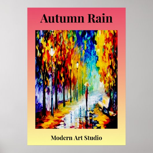 Autumn Rain Poster (Voorkant)