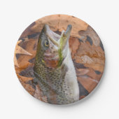 Autumn Rainbow Trout Papieren Bordje (Voorkant)