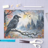 Autumn Raven Waterverf Art Tissuepapier (Craft)