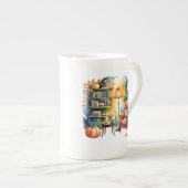 Autumn Reading Chair Mug — Cozy Lamp & Book Corner (Devant droit)