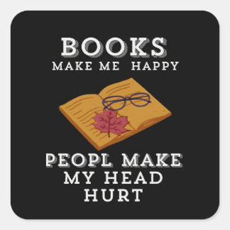 Autumn Reading Retreat Vierkante Sticker
