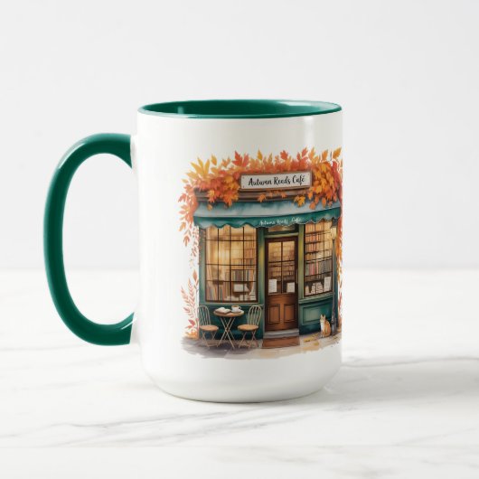 Autumn Reads Café MUG — Fall Bookstore  (Gauche)