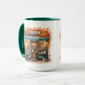 Autumn Reads Café MUG — Fall Bookstore  (Devant gauche)