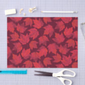 Autumn Red Maple Leaves Tissuepapier (Craft)