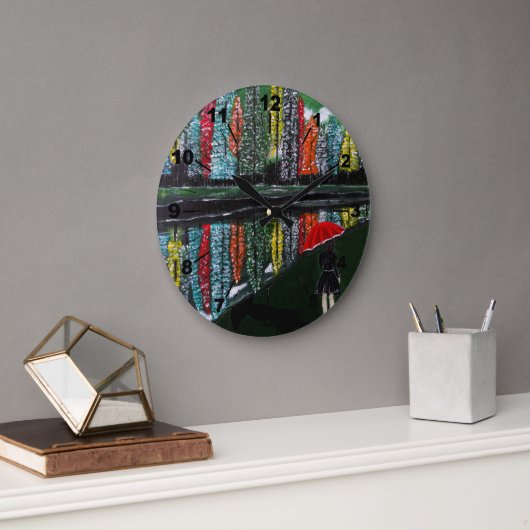 Autumn Reflection Painting by Alfred Fox Grote Klok (Kantoor)