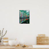 Autumn Reflection Schilderij van Alfred Fox Poster (Keuken)