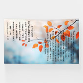 Autumn Renewal Christian Scripture Art Spandoek (Horizontaal)