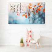 Autumn Renewal Christian Scripture Art Spandoek (Insitu)