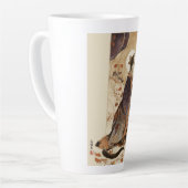 "Autumn Reverie" Japanese Cat in Kimono Art Latte Mok (Linkerhoek)