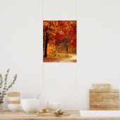 Autumn Road Poster (Keuken)