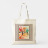 Autumn Road Tote Bag (Achterkant)