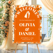 Autumn Rust Entry Sign with Leaves